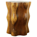 Haussmann Wood Stump End Table Knobby Root 16 in DIA x 20 in Height Oak Oil