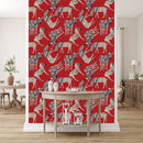 Fashionable Blue Vintage Style Wallpaper Vogue