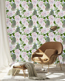 Peonies and Peacocks Wallpaper