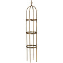 60-inch Copper Finish Steel Outdoor Garden Trellis Obelisk