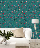 Modish Wildflowers Wallpaper Chic High-Quality