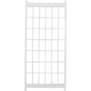 Outdoor 85-inch x 38-inch White PVC Vinyl Lattice Garden Trellis