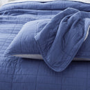 Kasentex Ultra Soft Cotton Oversized Bedspread Set, Blue or Red, Room Decor, Graduation Gifts