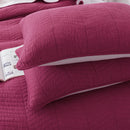 Kasentex Ultra Soft Cotton Oversized Bedspread Set, Blue or Red, Room Decor, Graduation Gifts