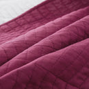 Kasentex Ultra Soft Cotton Oversized Bedspread Set, Blue or Red, Room Decor, Graduation Gifts