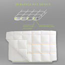 Kasentex Ultra Soft Green Piped Edge Warm Heavy Weights Down Comforter, White, Room Decor, Graduation Gifts