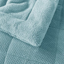 Kasentex Reversible All-Season Plush Comforter Set Twin/Queen/King - Warm Plush Bedding for Winter