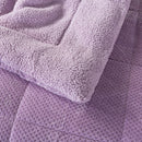Kasentex Reversible All-Season Plush Comforter Set Twin/Queen/King - Warm Plush Bedding for Winter