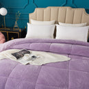 Kasentex Reversible All-Season Plush Comforter Set Twin/Queen/King - Warm Plush Bedding for Winter
