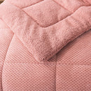 Kasentex Reversible All-Season Plush Comforter Set Twin/Queen/King - Warm Plush Bedding for Winter