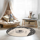 Kids Llama Animal Print Nursery Outdoor Area Rug - Clearance