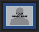 MLB Baseball Photo Picture Frame Kit - Tampa Bay Rays (Blue Matting, Light Blue Trim)