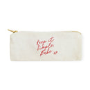 Keep it Simple Babe Canvas Pencil Case and Travel Pouch