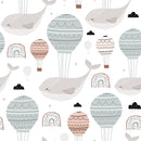 Pink Whales Wallpaper