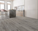SPC Vinyl Rigid Core 7" Width 60" RL, 6mm Thick, 1.5mm IXPE Keystone Grey, Invicta Floors - Mazzia Collection kitchen view 2