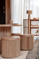 Fluted Round Stool
