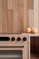 Oak Fluted Play Oven – Montessori Wooden Toy Kitchen