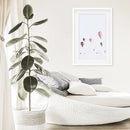Pink Air Balloons Print. Kid's Room Wall Art