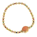 Kids Roxy Rainbow Beaded Children’s Bracelet with Cute Charm | Watermelon or Seashell