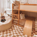 Kieu Mustard & Ivory Checkered Area Rug