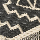 Kilimanjaro - Black Geometric Outdoor Rug for Patio FINAL SALE