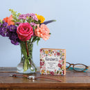 Kindness Equal Parts Free And Priceless Inspo Wooden Block Sign | 4" x 4"