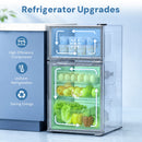 Kismile 3.2 Cu.Ft,Mini Refrigerator with Freezer F5887