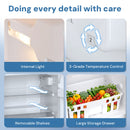 Kismile 3.2 Cu.Ft,Mini Refrigerator with Freezer F5887