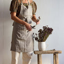 Stonewashed Natural Linen Apron