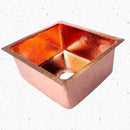 Copper Kitchen Sink - Hammered Island sink