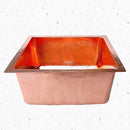Copper Kitchen Sink - Hammered Island sink