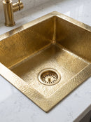 Kitchen Hammered Brass Bar Sink