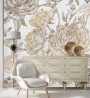 Vintage Peonies Wallpaper