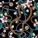Flowers and Chain Wallpaper
