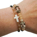 Memory Wire Bracelet Set | 2 Pack | One Size Fits All | Knots Bout U2