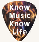 Know Music Know Life Guitar Pick Metal Art