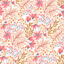 Contemporary Brightly Pink Flowers Wallpaper Chic