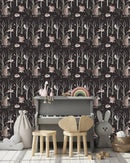 Contemporary Dark Wallpaper for Nursery