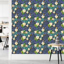 Modish Abstract Floral Wallpaper Fashionable