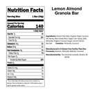 Lemon Almond Granola Bars | Pack of 6 | Gluten, Dairy, & Soy Free | The Gourmet Granola