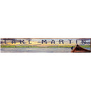 Lake Martin Sunset Canoe LAK16 | Wall Art Print on Real Wood