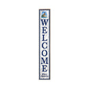 Welcome Port Austin Lighthouse Vertical | Wall Art Print on Real Wood