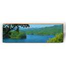 Whimsical Mountain Lake Scene | Wall Art Print on Real Wood