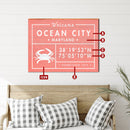 Personalized Coastal Town Location Latitude Longitude Welcome Wooden Sign | Wall Art Print on Real Wood | Custom Beach Lake Mountain Decor