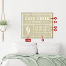 Customizable Southwestern Tan Fun Facts Collection | Wall Art Print on Real Wood