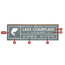Customizable Gray/Blue Wooden Sign | Wall Art Print on Real Wood