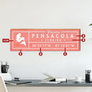 Customizable Coastal Coral 'Fun Facts' Sign | Wall Art Beach Print on Real Wood