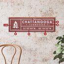 Customizable Lodge Red Wooden Welcome Sign | Wall Art Print on Real Wood