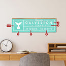 Customizable Coastal Teal Wooden Sign | Wall Art Print on Real Wood