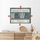 Personalized Town Name Location Coordinates Latitude Longitude Wooden Sign | Wall Art Print on Real Wood | Custom Beach Lake Mountain Decor
